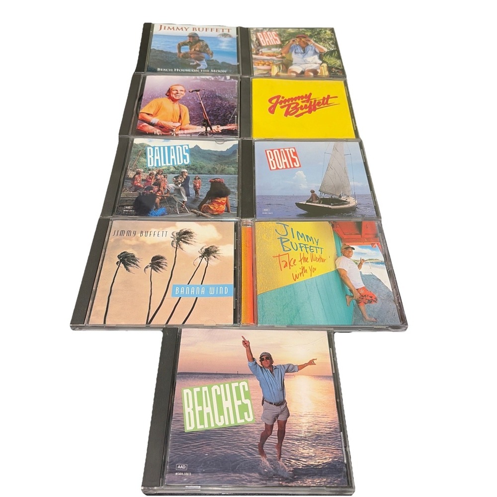 Jimmy Buffett CD Lot of 9 Different CDs - See Picture for Titles